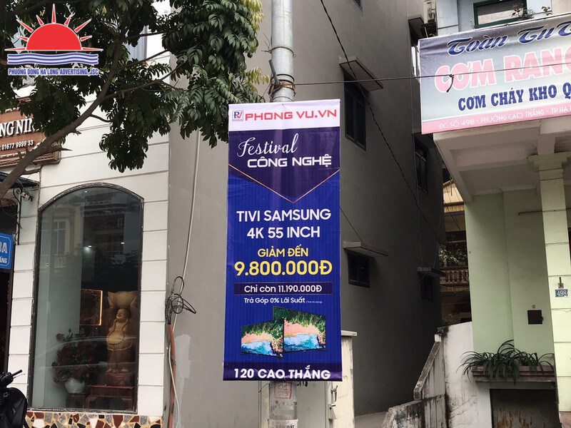 Treo banner quảng cáo tại Hạ Long