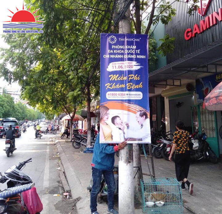 Treo banner khai trương phòng khám tại Hạ Long, Quảng Ninh