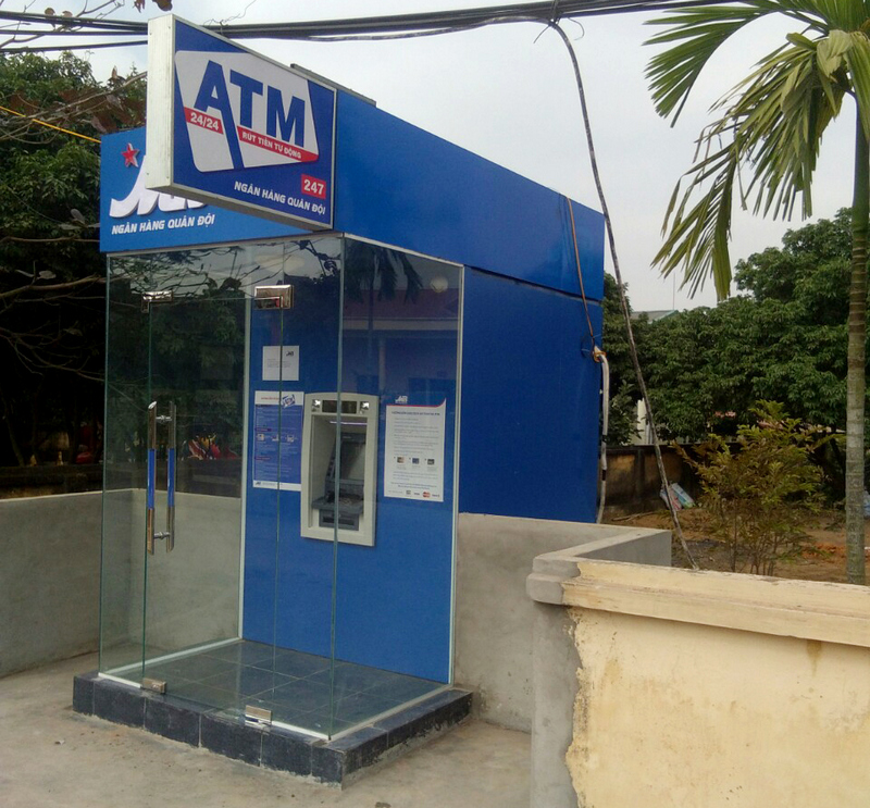 Thiết kế và thi công cây rút tiền ATM MBBank tại Đông Triều - Quảng Ninh