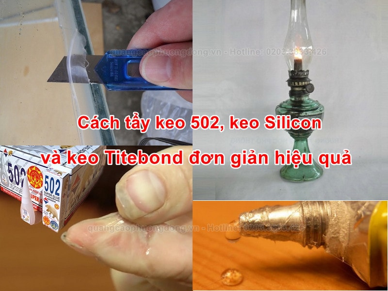 Cách tẩy keo 502, keo Silicon và keo Titebond đơn giản hiệu quả