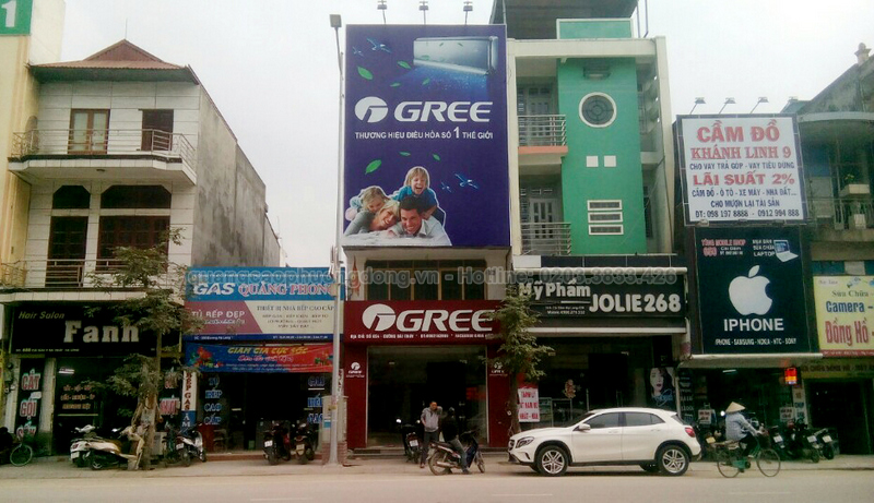 Làm biển quảng cáo đại lý phân phối điều hòa Gree tại Quảng Ninh