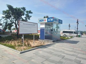 Thi công cây rút tiền ATM BIDV tại cảng tàu khách quốc tế Hạ Long