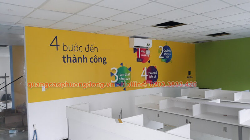 Thi công lắp đặt và trang trí văn phòng Aviva Việt Nam