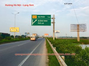 Địa điểm đặt pano cho thuê theo hướng Hà Nội - Lạng Sơn
