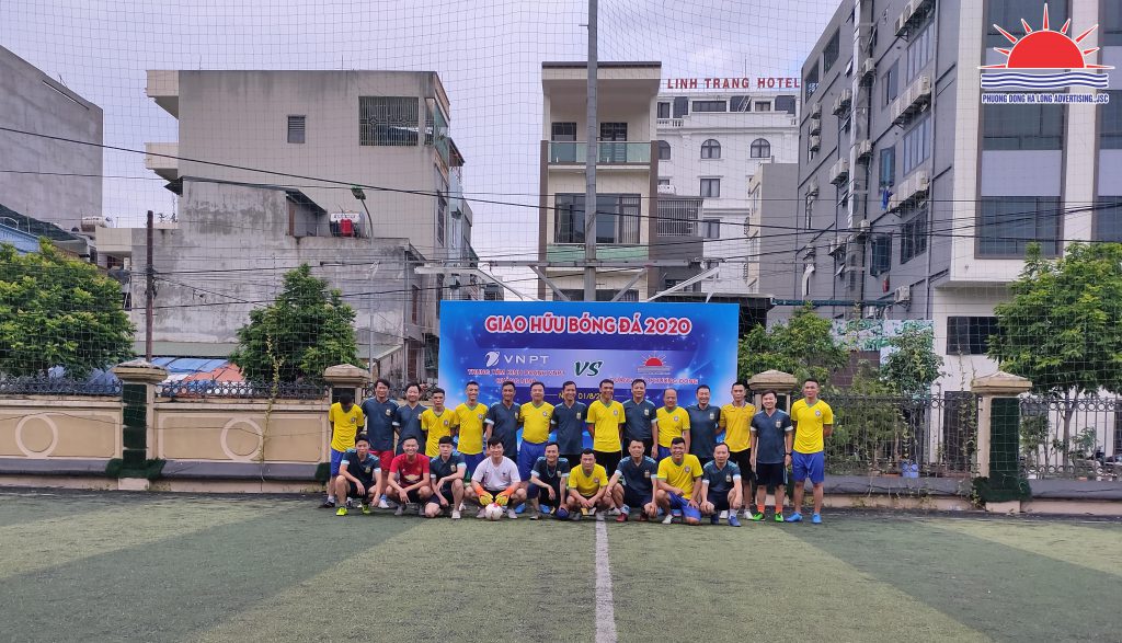 Giao hữu bóng đá giữa công ty CP Quảng cáo Phương Đông và Trung tâm kinh doanh VNPT Quảng Ninh