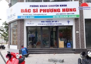Thi công biển quảng cáo phòng khám bác sĩ Phương Hùng tại Hạ Long