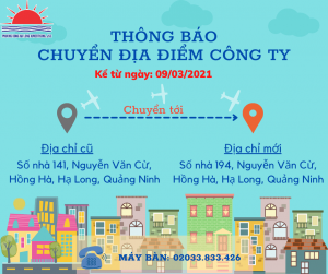 Thông báo chuyển văn phòng công ty Quảng cáo Phương Đông