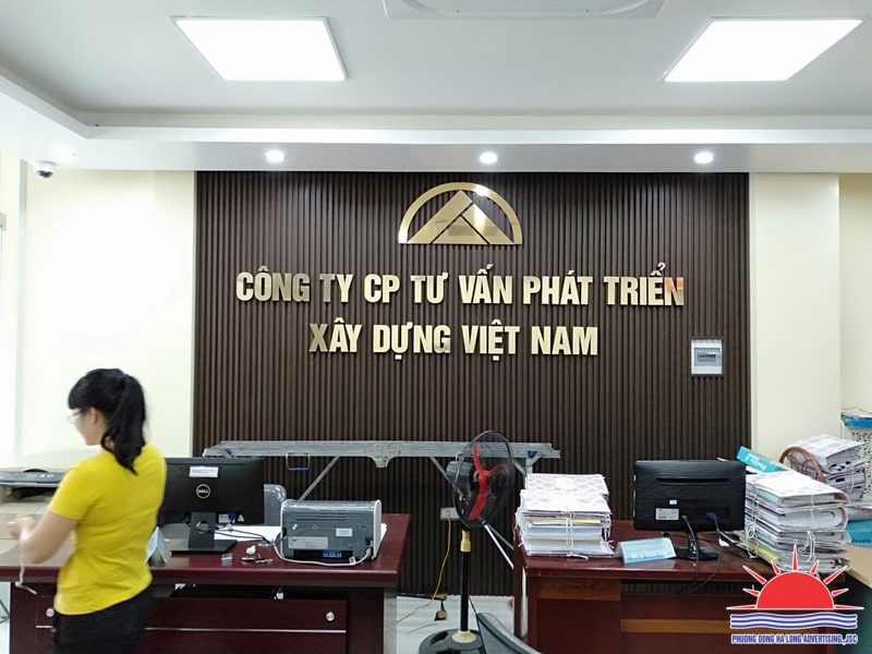 Mẫu backdrop văn phòng công ty đẹp tại Hạ Long Quảng Ninh